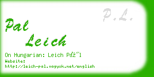 pal leich business card